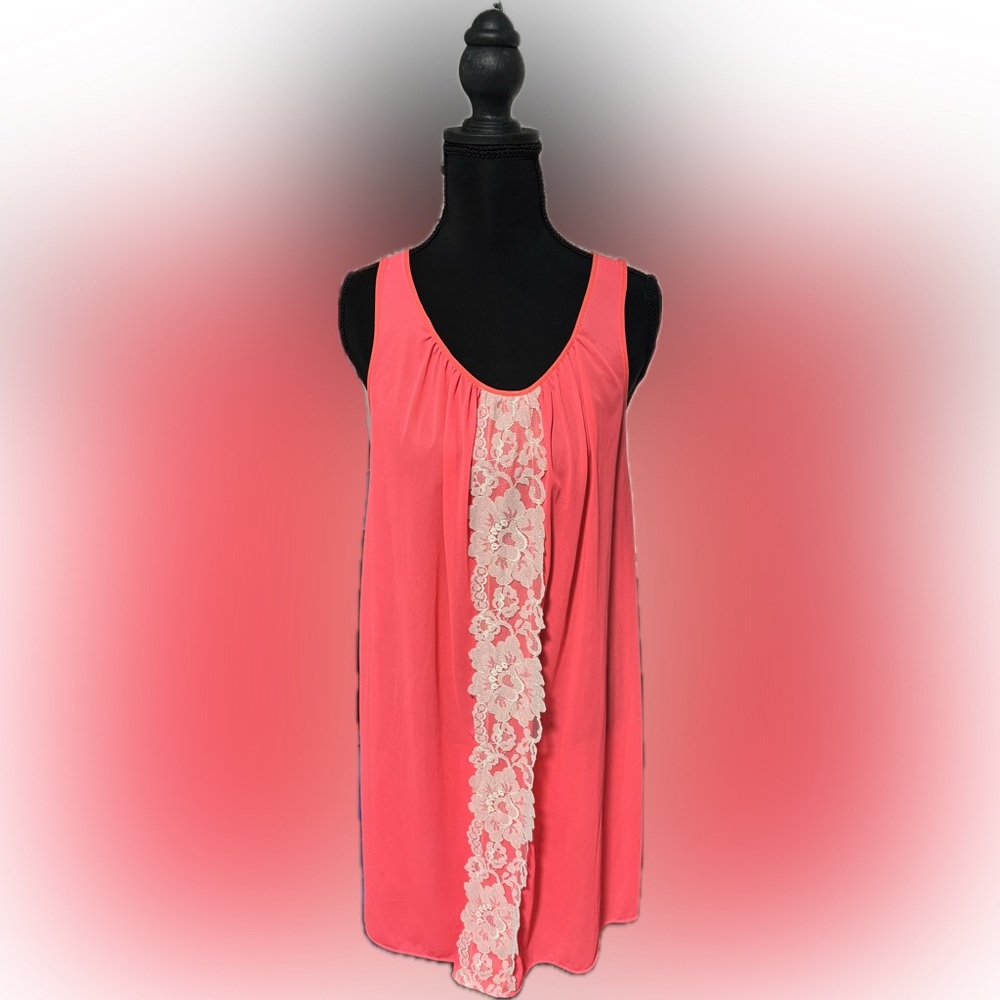 Vintage Vibrant Coral 60’s Movie Star Dress